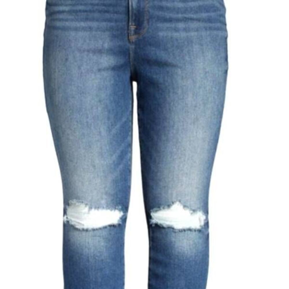 NWT GOOD AMERICAN Good Legs Stovepipe Jeans In Blue673 sz 00/24